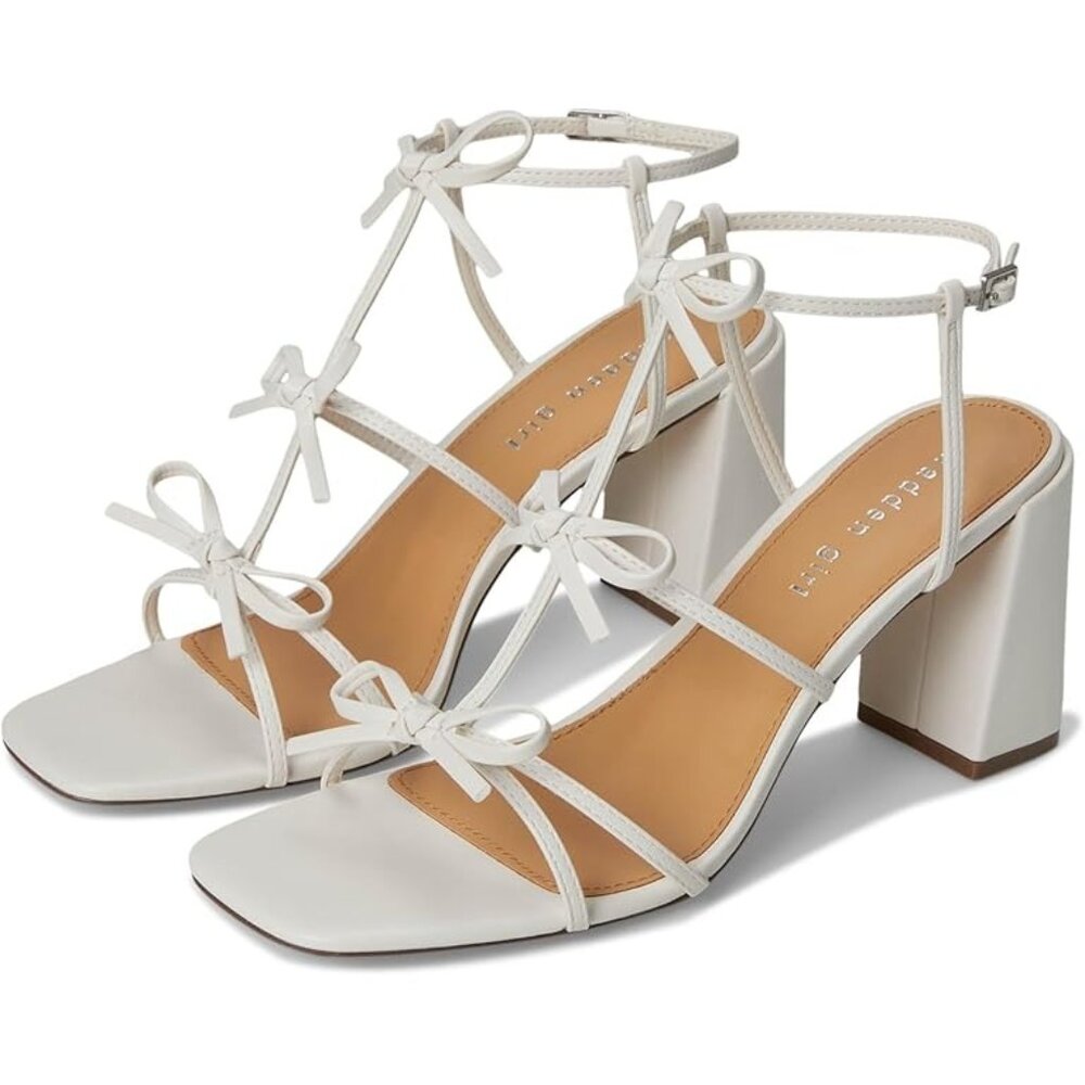 NIB Madden Girl Lovelyy Bow Sandals in Ecru - US 9
